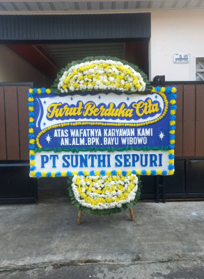 Papan Bunga Duka di Tanjung Redeb