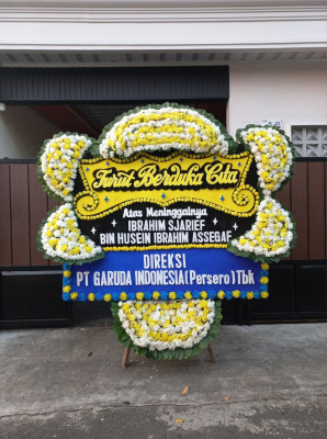 Papan Bunga Duka di Tanjung Redeb